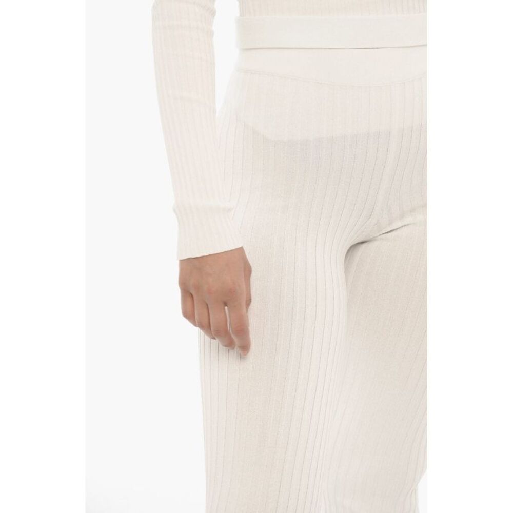 Ribbed Boot-Cut Pants - Picture 3 of 5